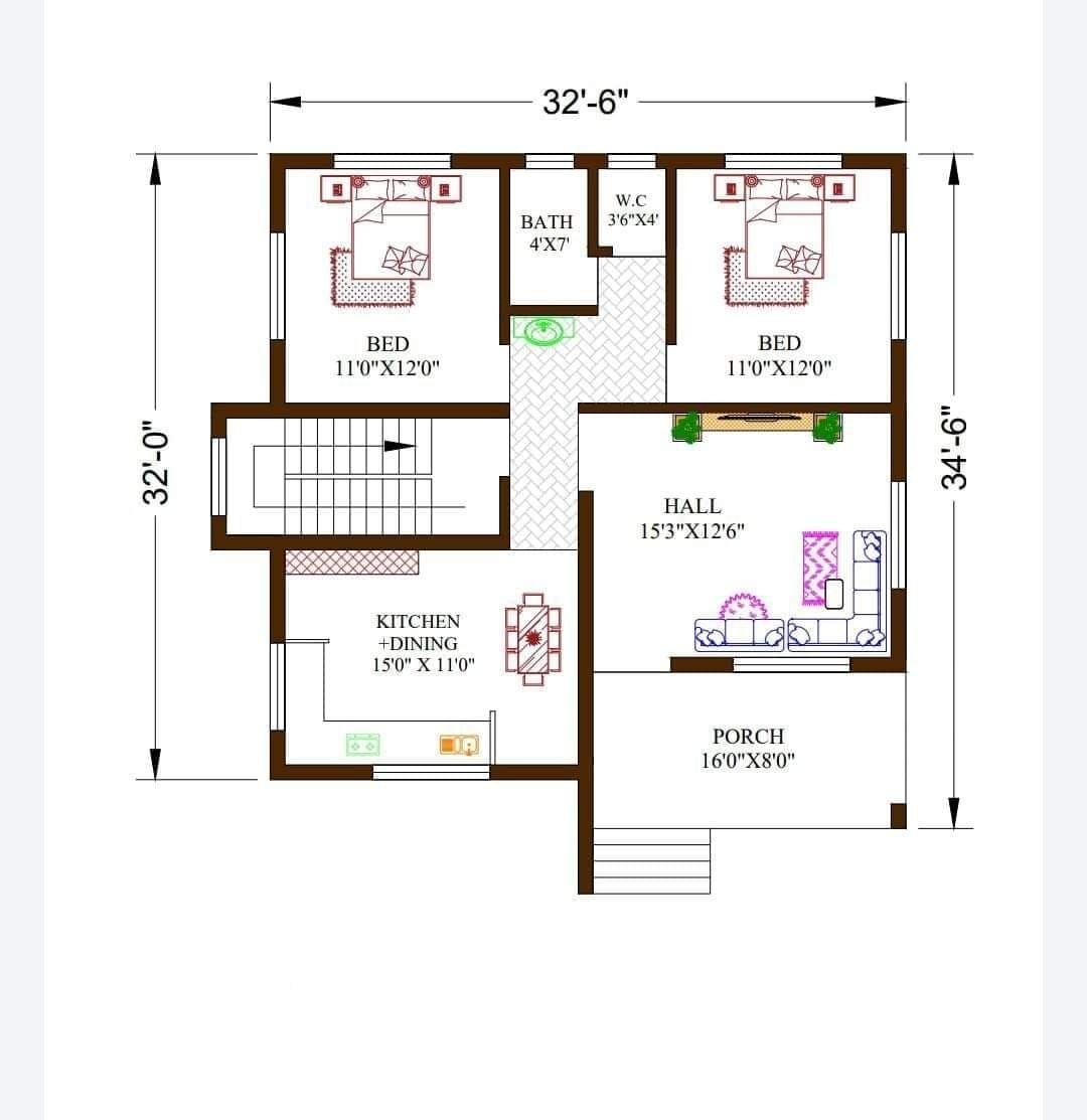 Building Plan 2D & 3D